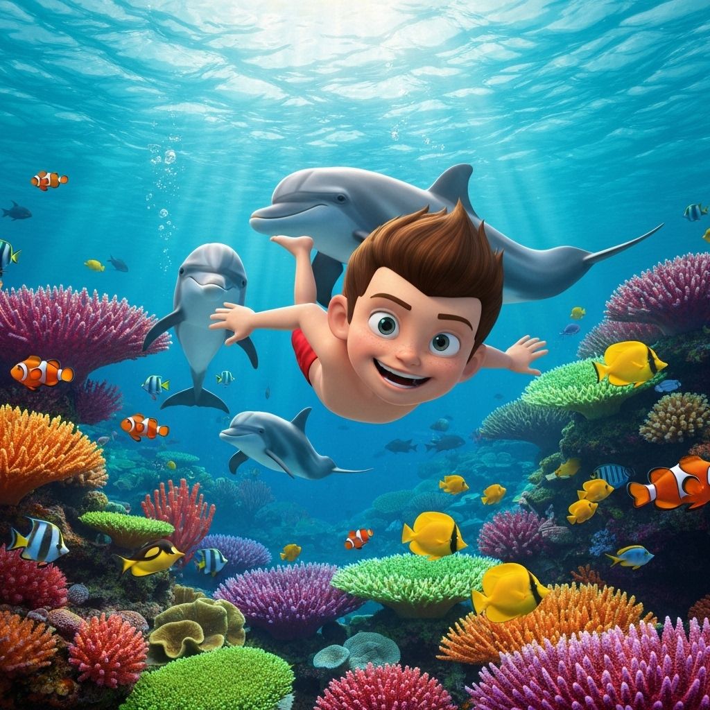 Ocean Quest storybook theme preview