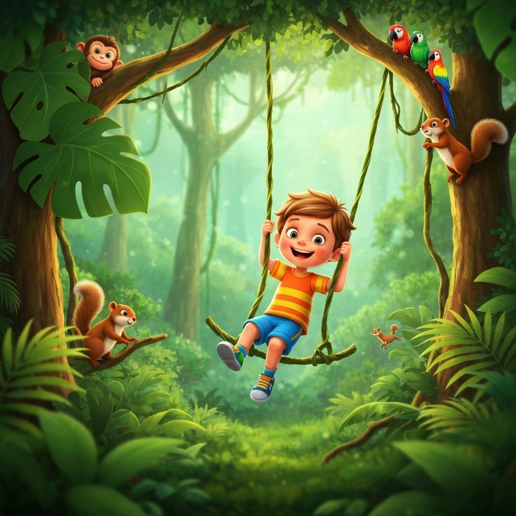 Jungle Friends storybook theme preview